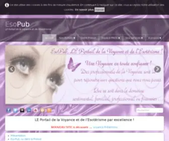 Esopub.com(EsoPub, LE Portail de la Voyance) Screenshot