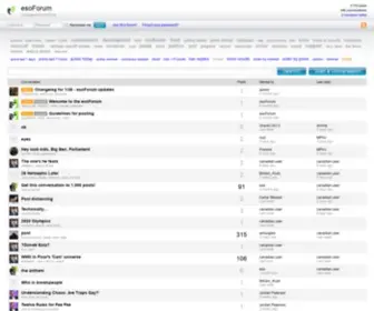 Esotalk.net(EsoForum is a web) Screenshot