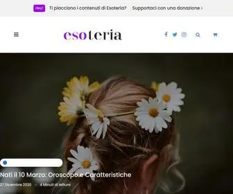 Esoteria.it(Portale italiano dedicato a vari argomenti) Screenshot