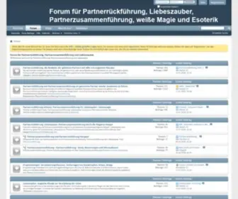 Esoterikforum.info(Forum für Partnerrückführung) Screenshot