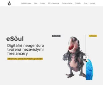 Esoul.cz(Digitální neagentura tvořená nezávislými freelancery) Screenshot