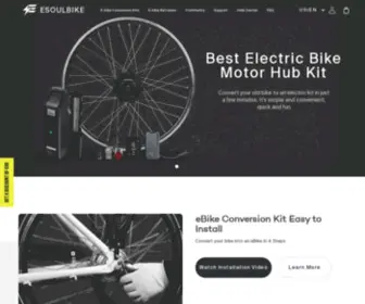 Esoulbike.com(Turn your Old Bicycle into a Full) Screenshot