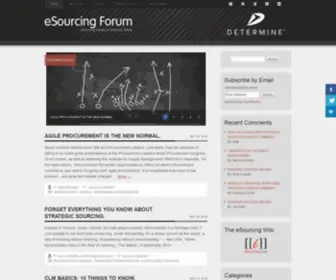 Esourcingforum.com(E-Sourcing Forum) Screenshot