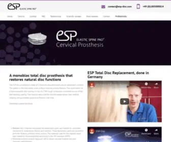 ESP-Disc.com(Elastic Spine Pad) Screenshot