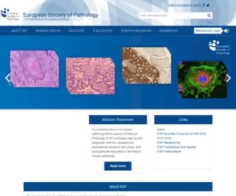 ESP-Pathology.org(The European Society of Pathology) Screenshot