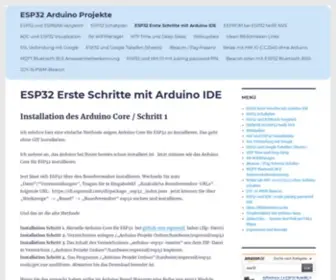 ESP32-Server.de(Erste Schritte mit ESP32 und Arduino) Screenshot