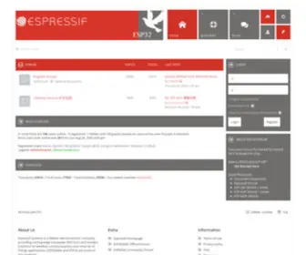ESP32.com(ESP32 Forum) Screenshot