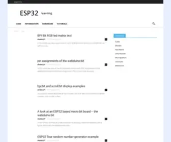 ESP32Learning.com(A site which) Screenshot