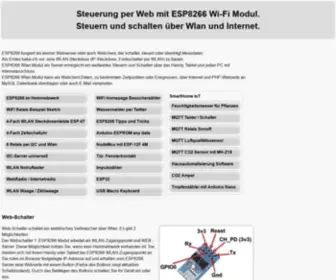 ESP8266-Server.de(Steuerung per web mit ESP8266 WiFi Modul als Server) Screenshot