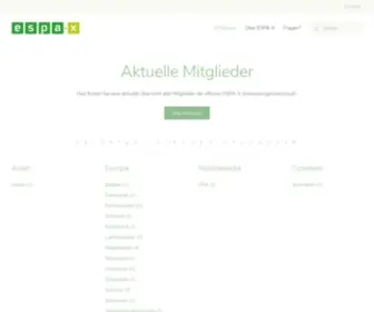 Espa-X.org(The information portal on the new XML) Screenshot