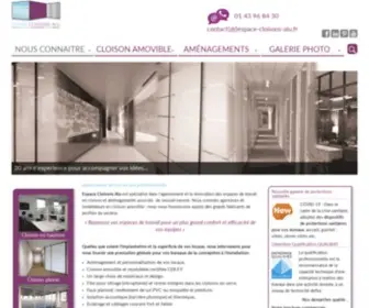 Espace-Cloisons-Alu.fr(Espace Cloisons Alu Ile de France) Screenshot