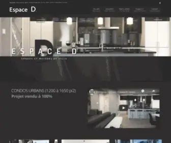 Espace-D.ca(Condo neuf à vendre à Terrebonne) Screenshot