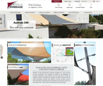 Espace-Ombrage.com(Voile d'ombrage) Screenshot