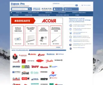 Espace-Pro-Chauffage.fr(Espace pro) Screenshot