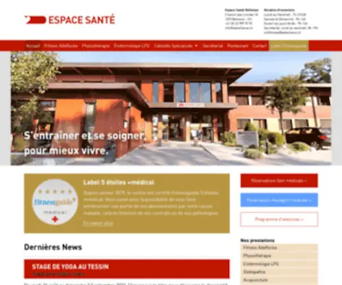 Espace-Sante-Bellevue.ch(Espace Sante Bellevue) Screenshot