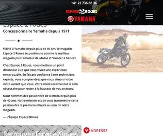 Espace2Roues.ch(Votre concessionnaire Moto Scooter Yamaha) Screenshot