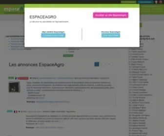 Espaceagro.com(Espaceagro portail Agroalimentaire professionnel pour grossiste) Screenshot