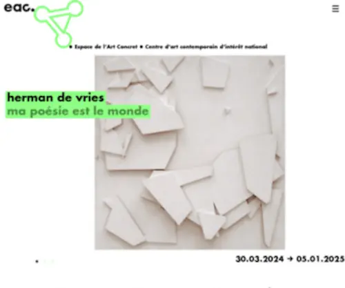 Espacedelartconcret.fr(Accueil) Screenshot