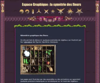 Espacegraphique.com(Espace graphique : Géométrie graphique des fleurs) Screenshot