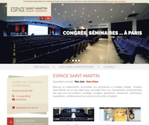 Espacesaintmartin.com(Congrès) Screenshot