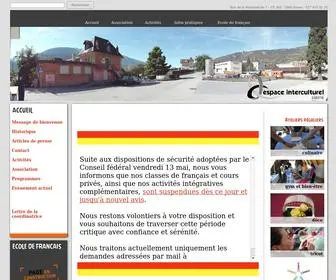 Espacesierre.ch(Espace Interculturel Sierre) Screenshot