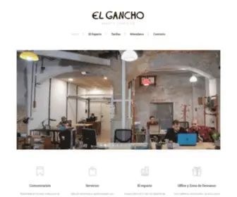 Espacioelgancho.com(El Gancho Coworking) Screenshot