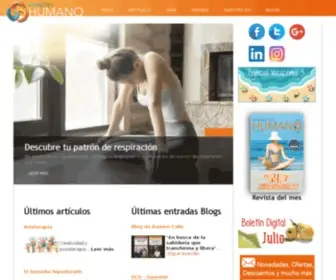 Espaciohumano.com(Revista Espacio Humano Yoga) Screenshot