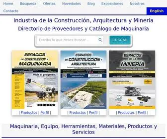 Espacios.com(Maquinaria Equipo Herramientas Construccion Arquitectura Mineria) Screenshot