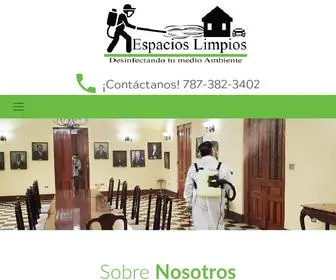 Espacioslimpiospr.com(Sobre Nosotros) Screenshot