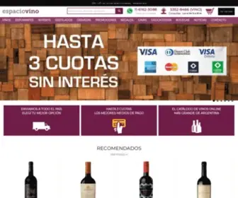 Espaciovino.com.ar(Comprar vino en Argentina al mejor precio) Screenshot