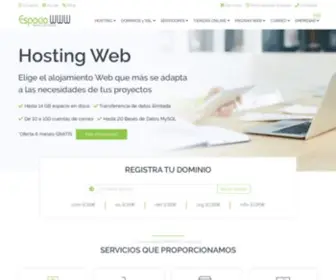 Espaciowww.com(Hosting Web en España) Screenshot