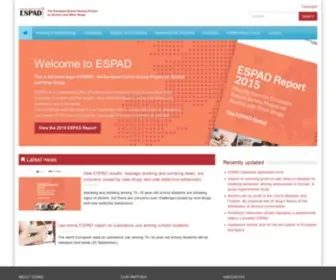 Espad.org(The European School Survey Project on Alcohol and Other Drugs) Screenshot