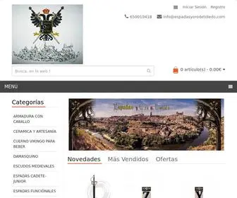 Espadasyorodetoledo.com(Espadas y Oro de Toledo) Screenshot