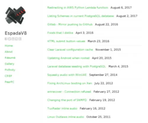 Espadav8.co.uk(EspadaV8's Mini Site) Screenshot