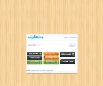 Espafiles.com(Comparti tus archivos facilmente en tu idioma) Screenshot