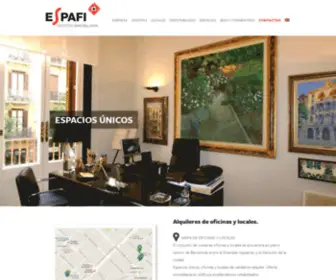 Espafisa.com(Alquiler de oficinas y locales en Barcelona sin intermediarios) Screenshot