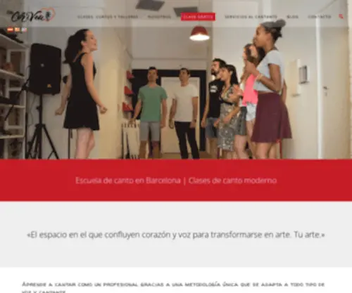 Espaicoriveu.com(Escuela de canto en barcelona) Screenshot