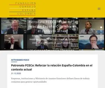 Espana-Colombia.org(Fundación) Screenshot