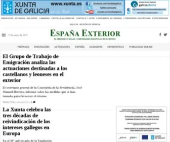 Espanaexterior.com(España Exterior) Screenshot