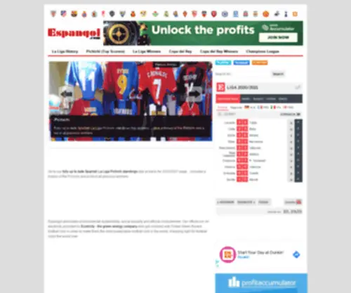 Espangol.com(Football gossip as reported in Spain) Screenshot