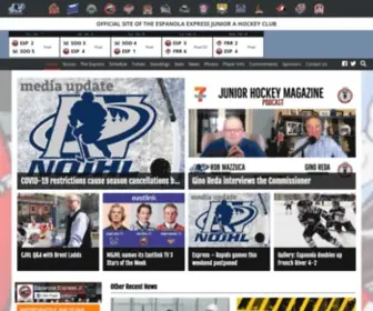 Espanolaexpress.com(Espanola Express Jr."A" Hockey Club) Screenshot