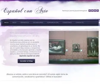 Espanolconarte.com(Español con Arte) Screenshot