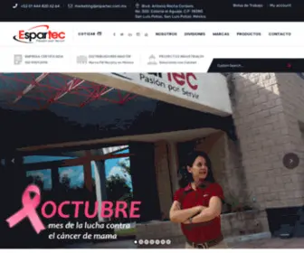 Espartec.com.mx(INICIO) Screenshot