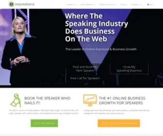 Espeakers.com(Hire Professional Speakers Easily) Screenshot