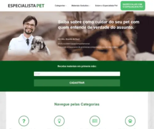 Especialistapet.com.br(Especialista Pet) Screenshot