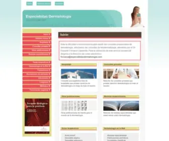 Especialistasdermatologia.com(Dermatología) Screenshot