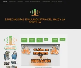 Especializadosmiranda.com(Industria del Maiz) Screenshot