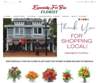 Especiallyforyounj.com(Florist) Screenshot