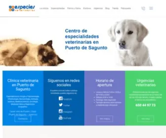 Especiesveterinarios.com(Especies Veterinarios) Screenshot