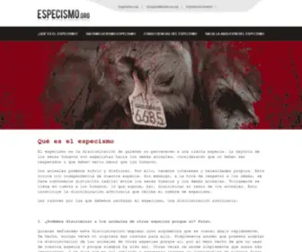 Especismo.org(especismo) Screenshot